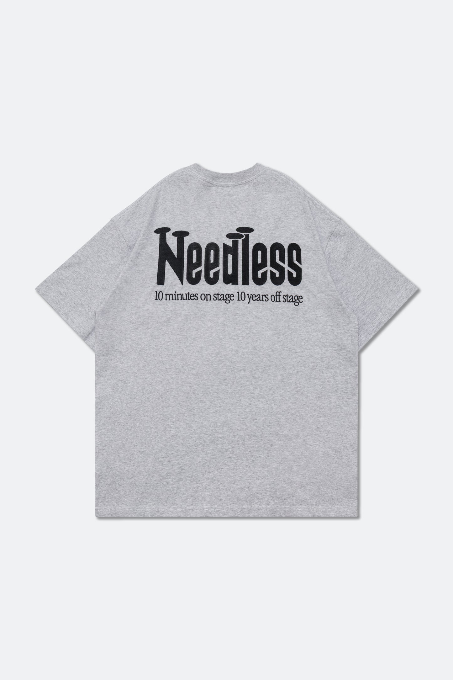 NEEDLESS 獅王無用 POCKET TEE/ GREY