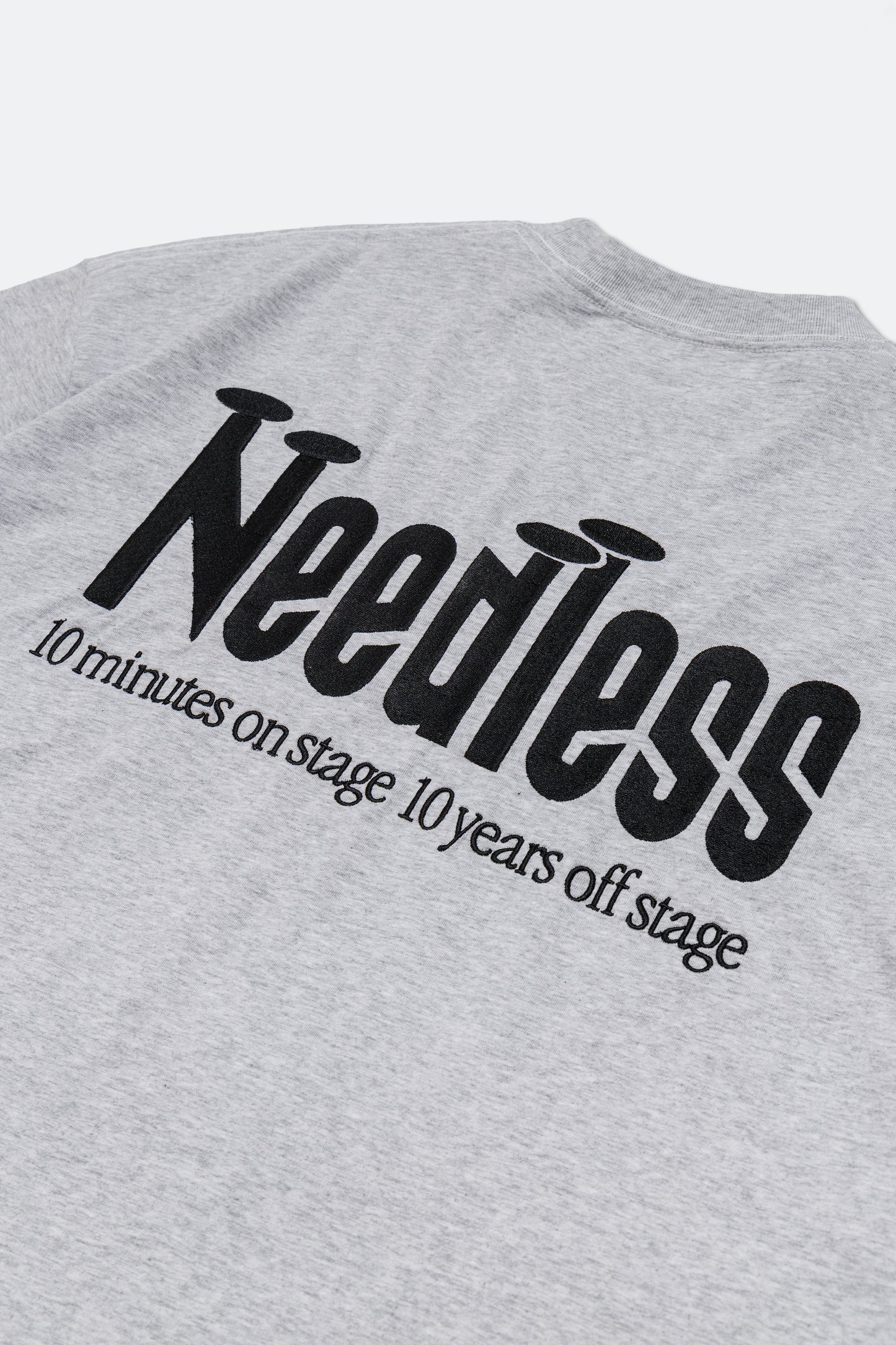 NEEDLESS 獅王無用 POCKET TEE/ GREY