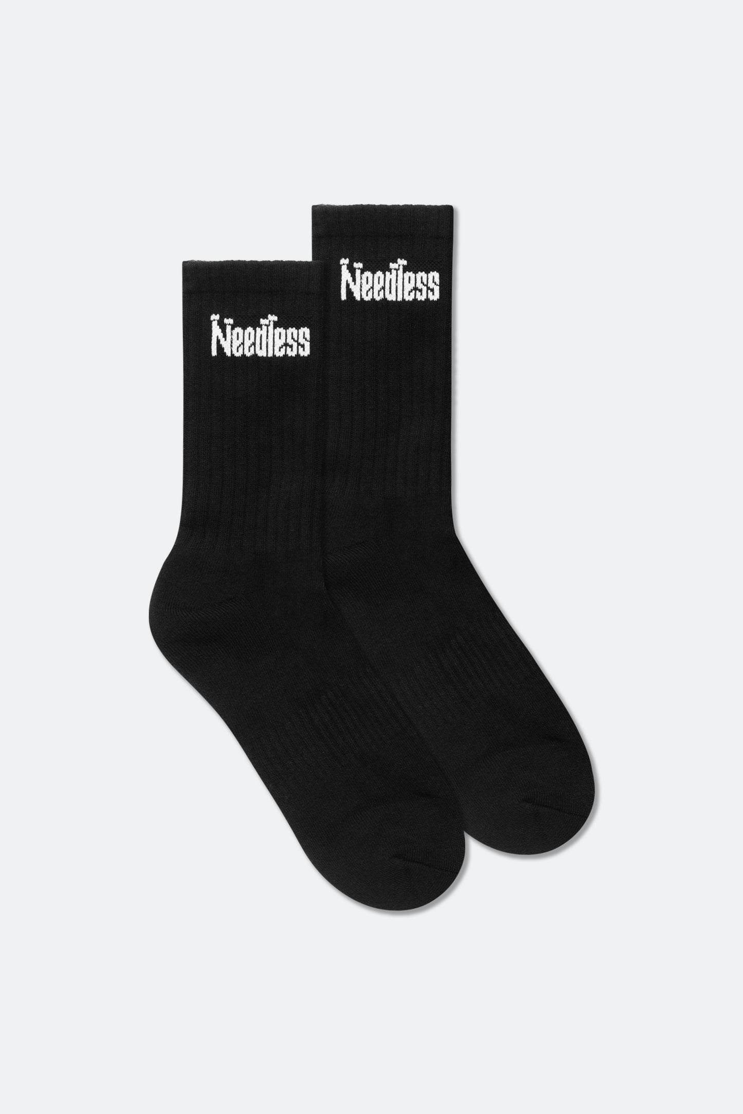 NEEDLESS LOGO SOCKS PACK/ BLACK/ CREAM