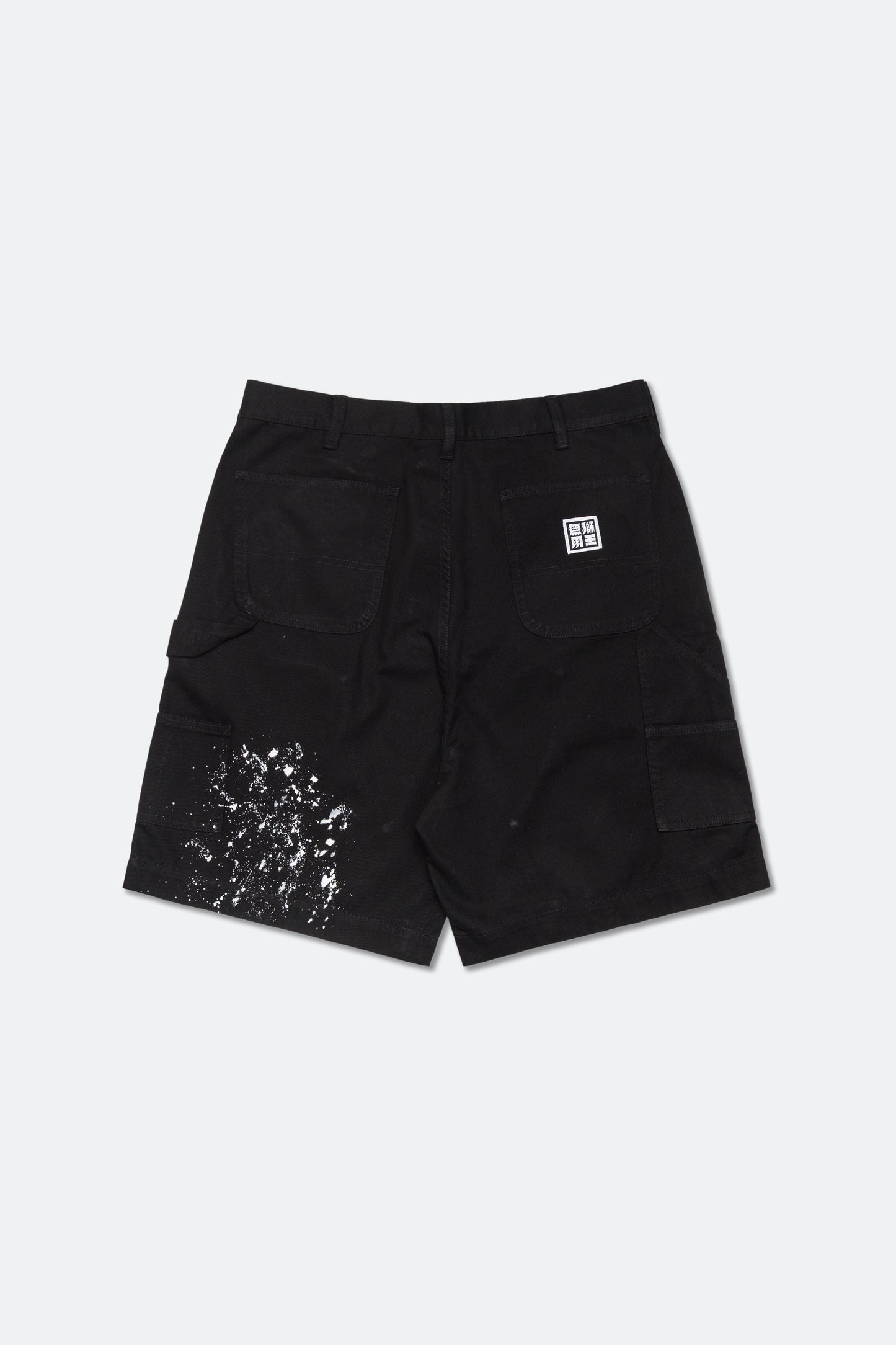 獅王無用 NEEDLESS SS25 - NEEDLESS PAINTING WORKER SHORTS / BLACK