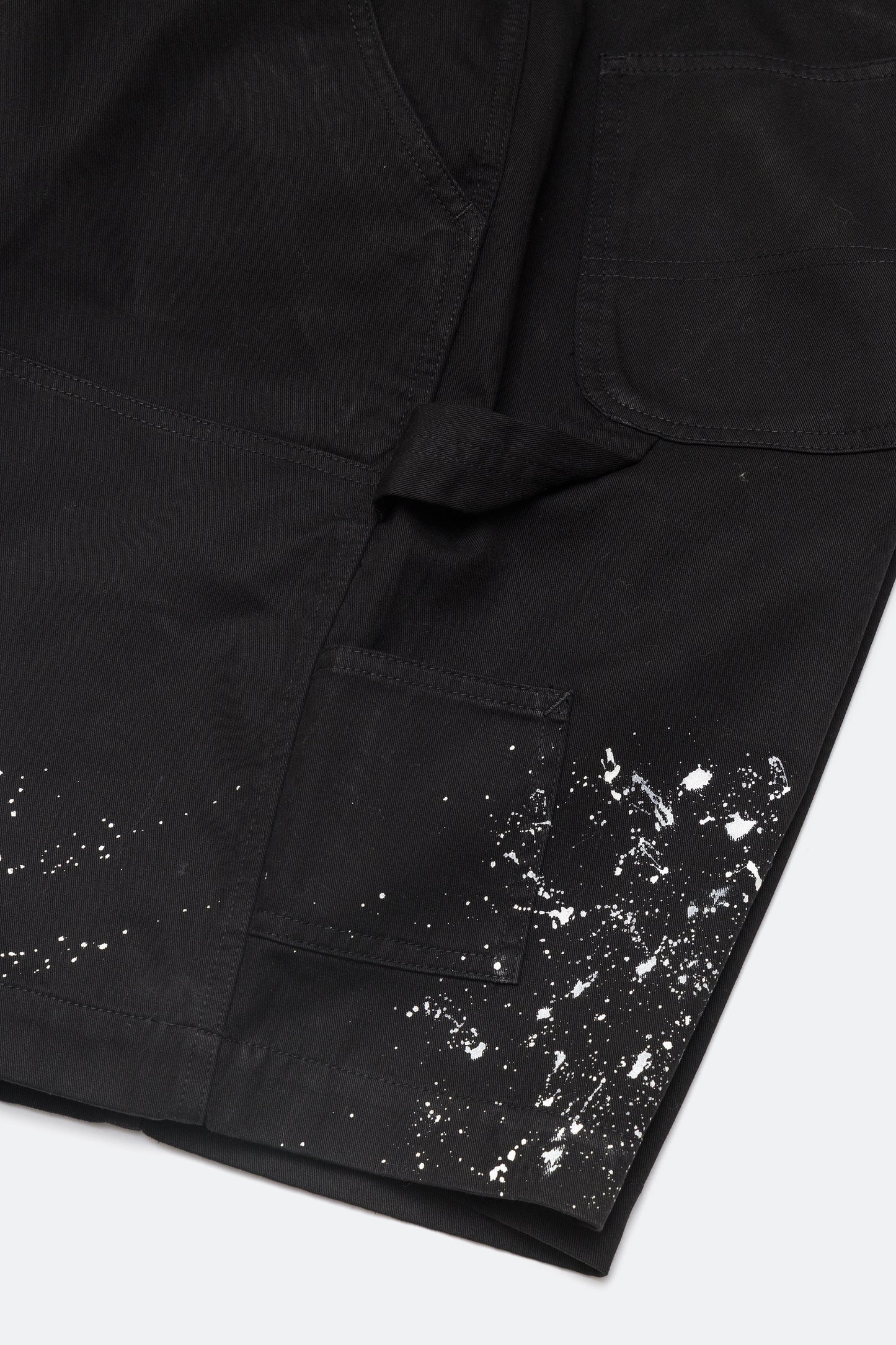 獅王無用 NEEDLESS SS25 - NEEDLESS PAINTING WORKER SHORTS / BLACK