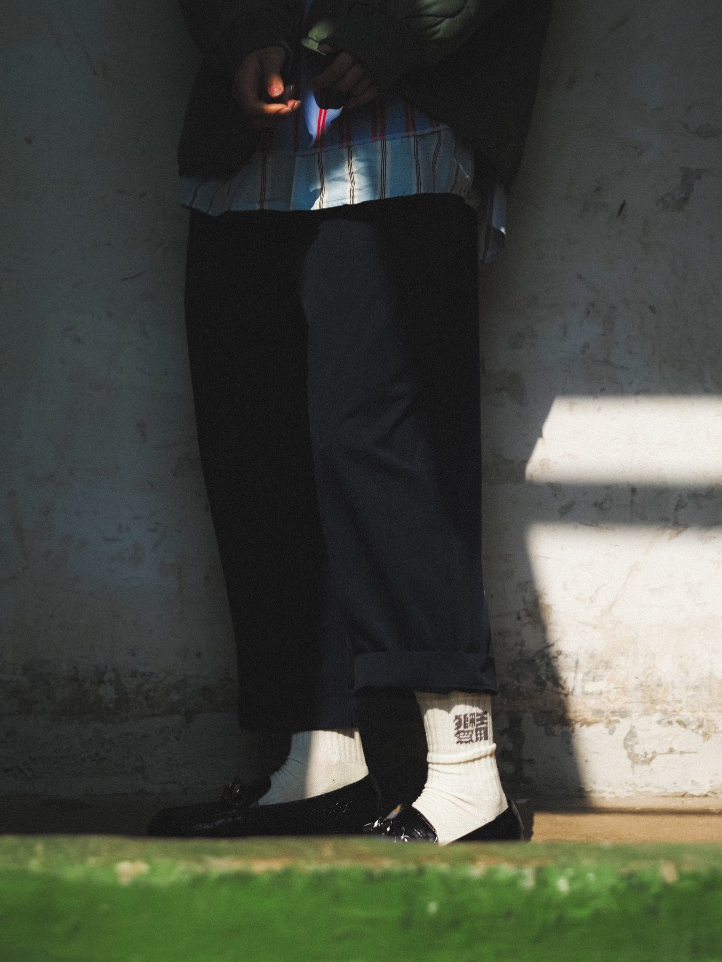 NEEDLESS LOGO SOCKS PACK/ BLACK/ CREAM