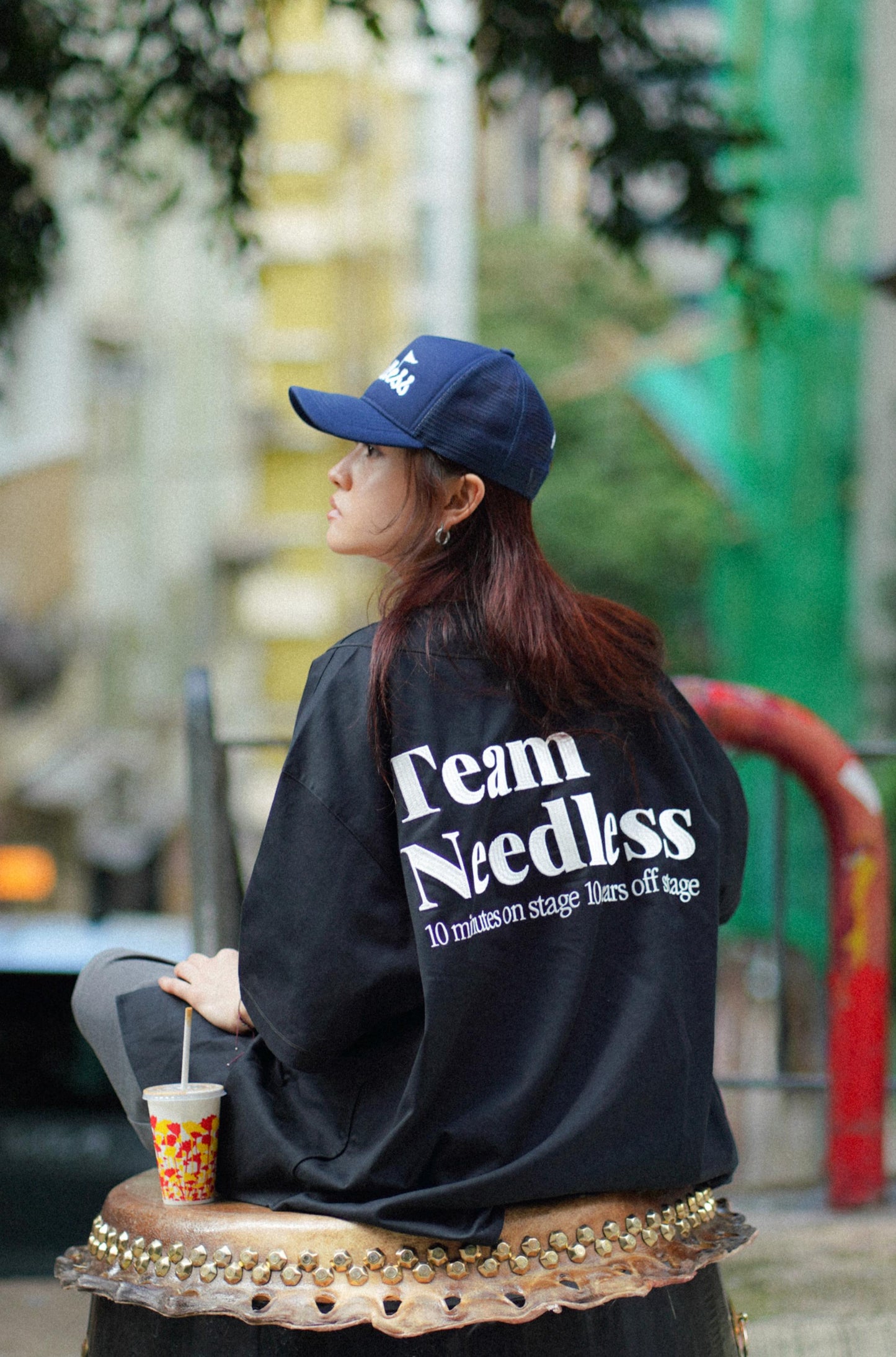 NEEDLESS 獅王無用 SS25 TRUCKER CAP / NAVY