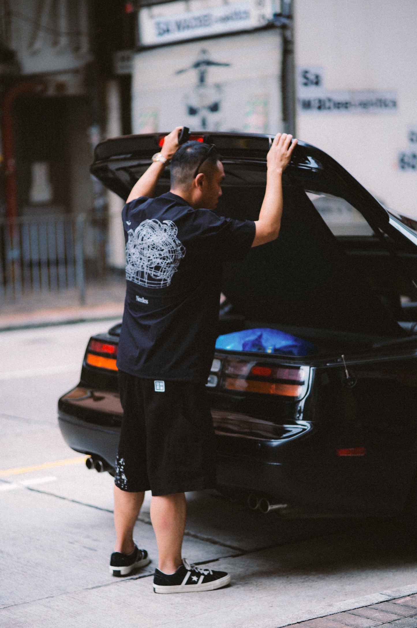 NEEDLESS「勝頭」 SPORTSTYLE TEE/ BLACK