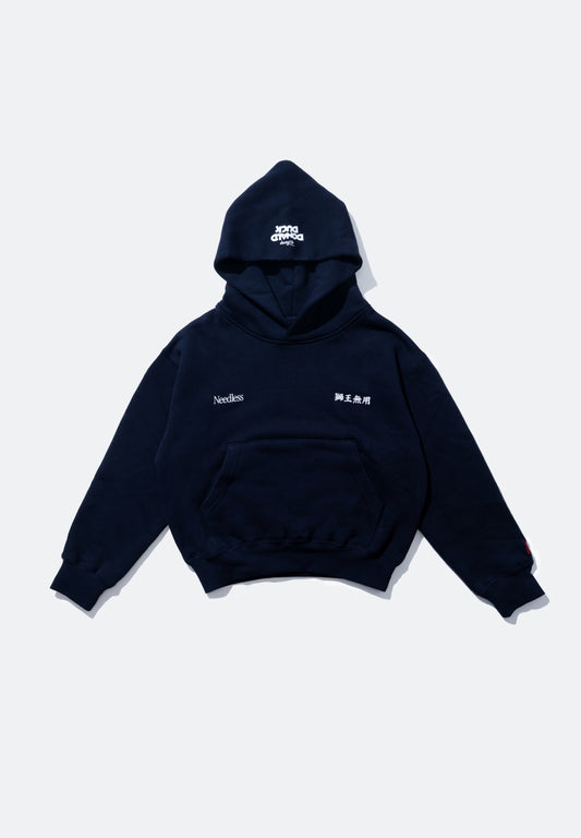 URDU x NEEDLESS 唐老鴨「旗開得勝」運動衛衣 (深藍色) - 小童 / Kids