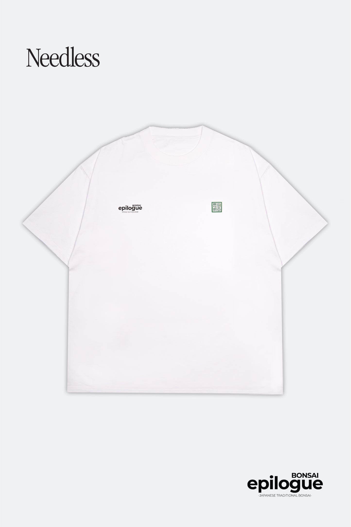 NEEDLESS x EPILOGUE TEE/ WHITE