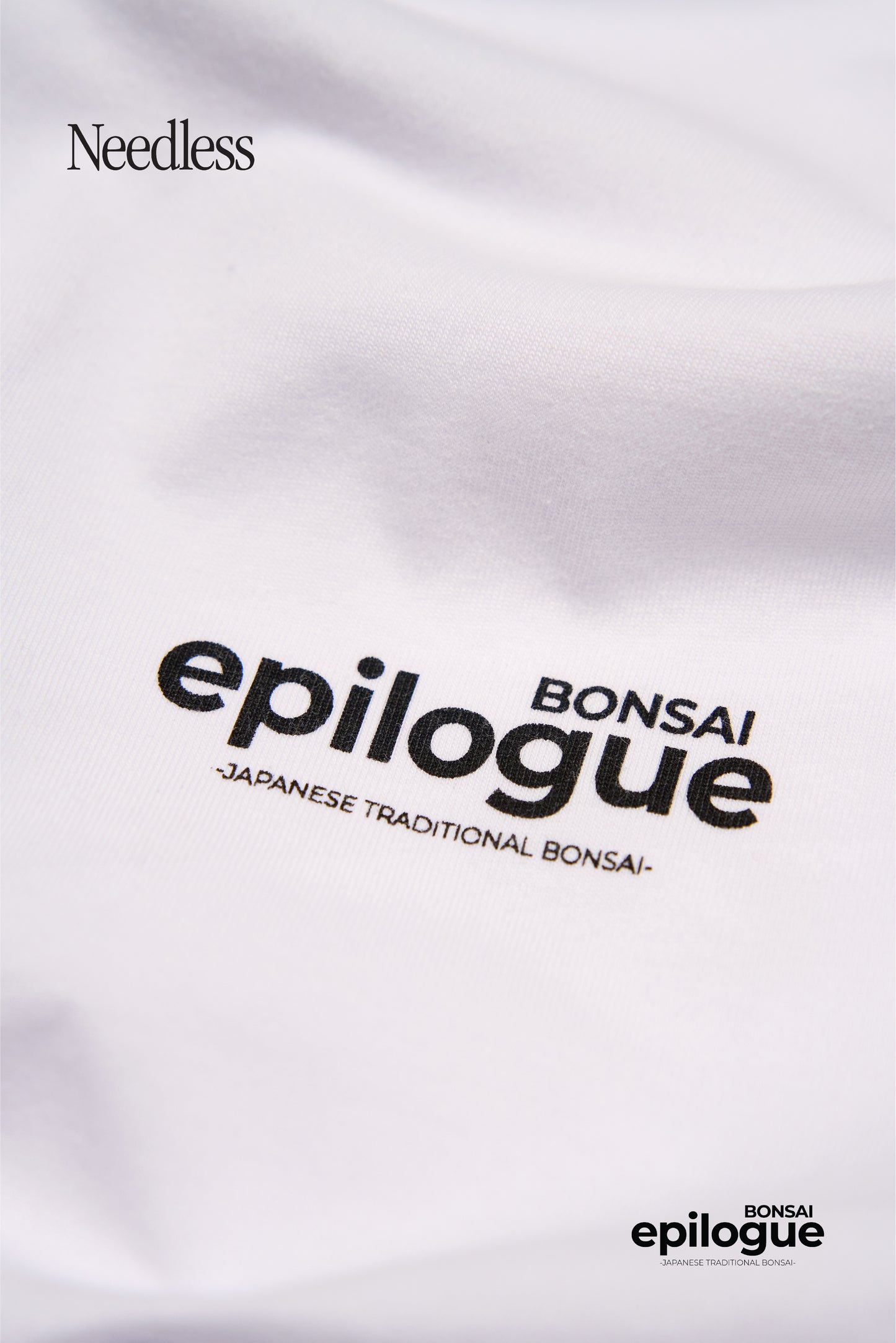 NEEDLESS x EPILOGUE TEE/ WHITE