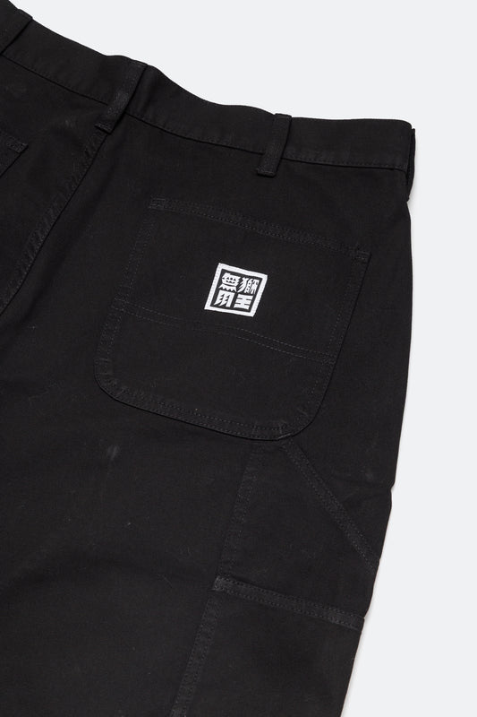 獅王無用 NEEDLESS SS25 - NEEDLESS PAINTING WORKER SHORTS / BLACK