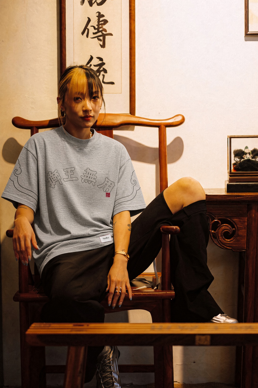 NEEDLESS SS26 豬鼻雲 I SIGNATURE TEE I GREY
