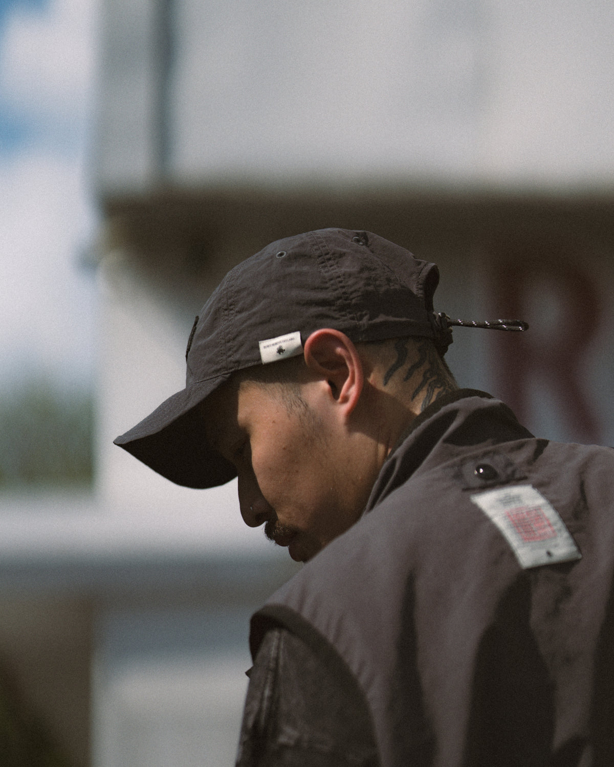 CS x Needless Geometric Lion Fish Cap - Dark Grey