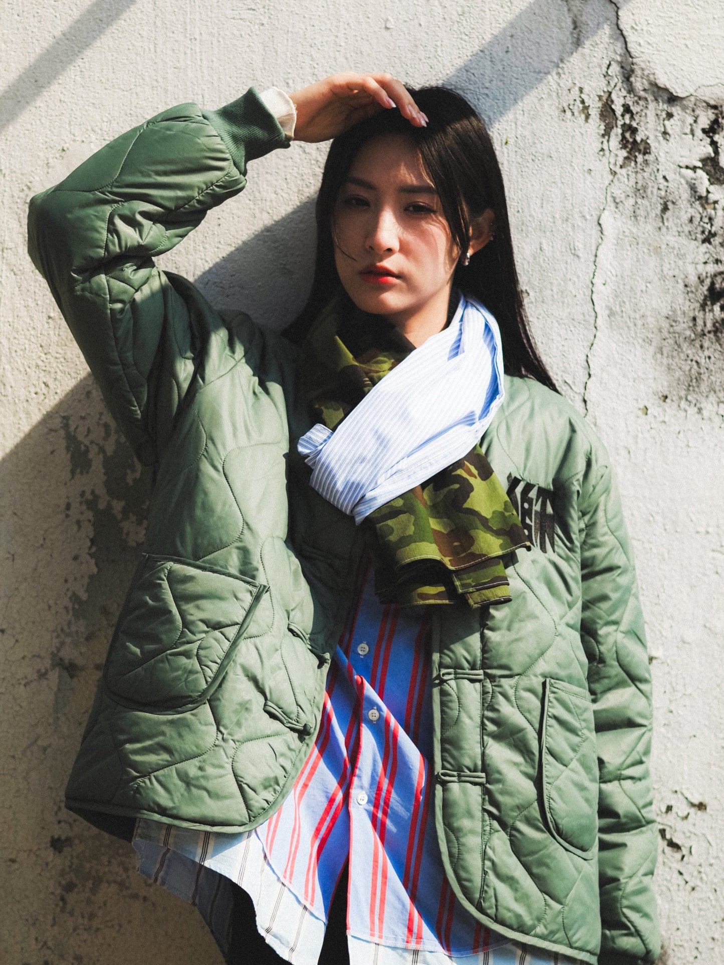 NEEDLESS KUNG FU STYLE JACKET / ARMY GREEN