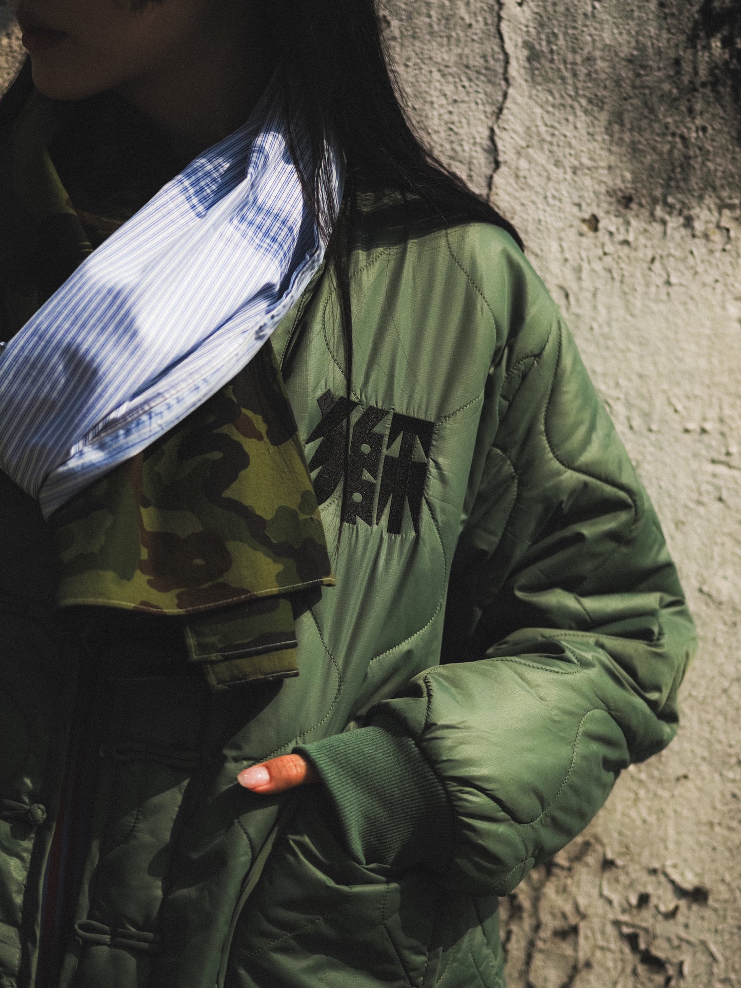 NEEDLESS KUNG FU STYLE JACKET / ARMY GREEN