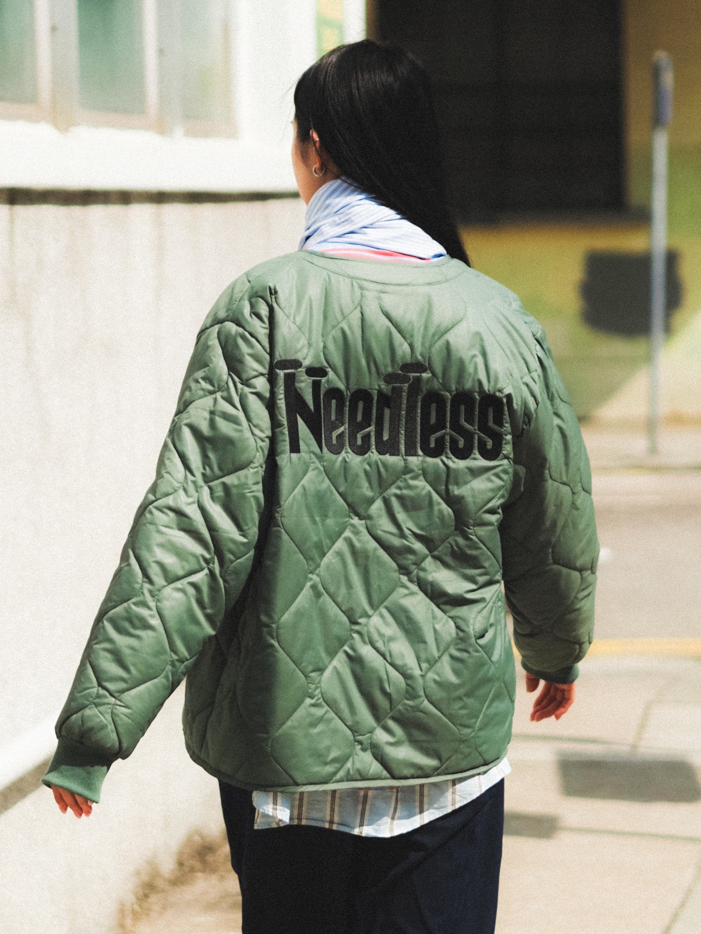 NEEDLESS KUNG FU STYLE JACKET / ARMY GREEN