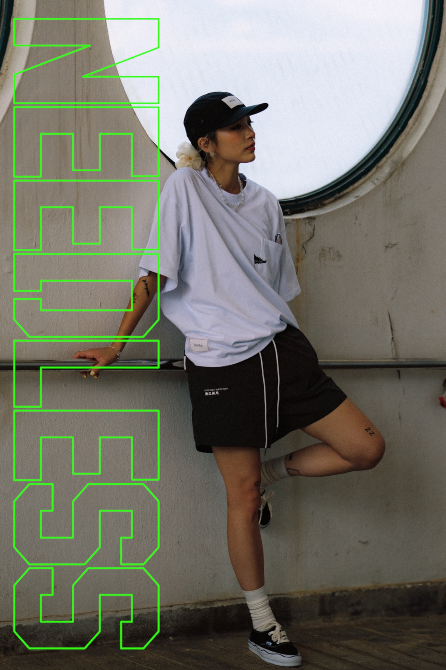 NEEDLESS 獅王無用 SS26 SPORTSTYLE NYLON SHORTS I CHARCOAL