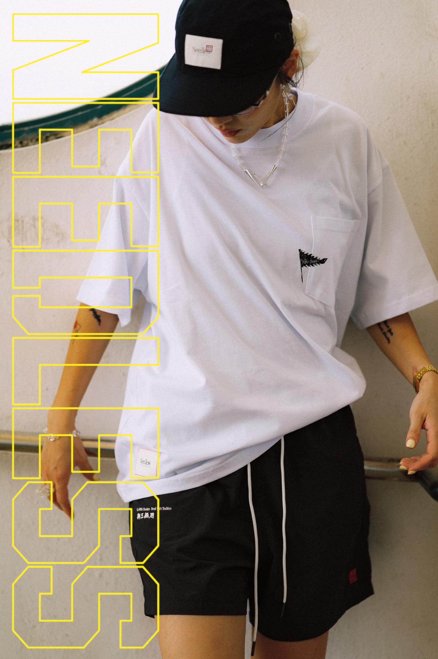 NEEDLESS 獅王無用 SS26 SPORTSTYLE NYLON SHORTS I CHARCOAL