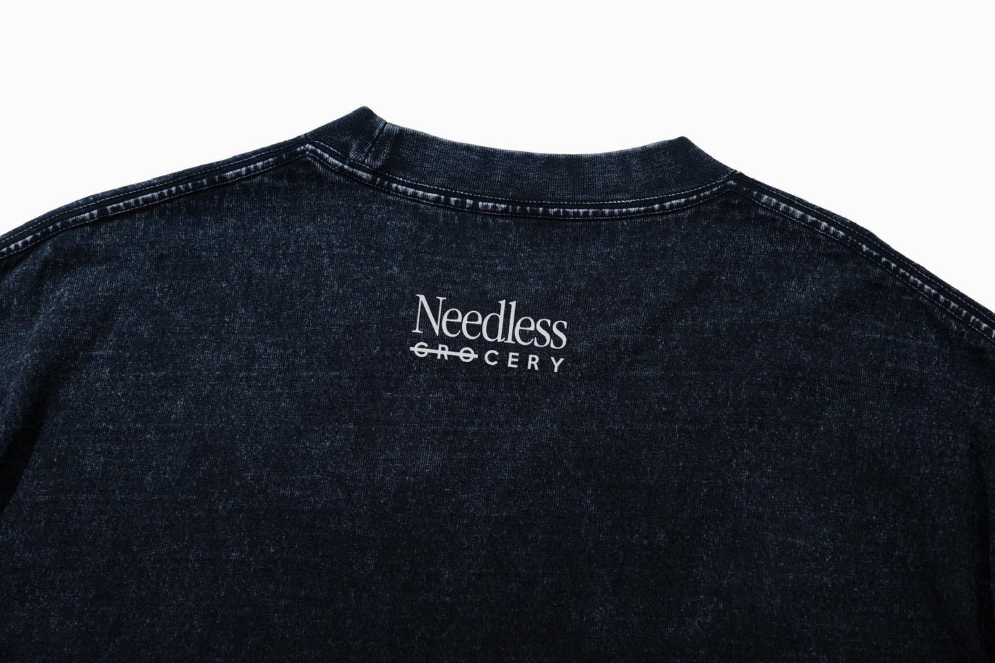NEEDLESS 獅王無用 SS26 SINGNATURE WASHED TEE / BLACK