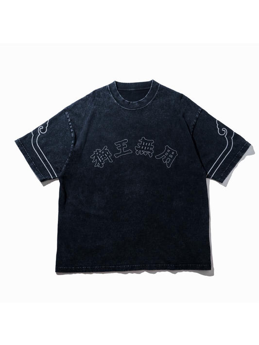 NEEDLESS 獅王無用 SS26 SINGNATURE WASHED TEE / BLACK