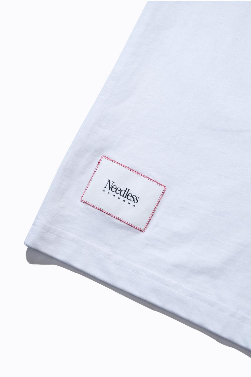 NEEDLESS 獅王無用 SS26 SIGNATURE POCKET TEE I WHITE