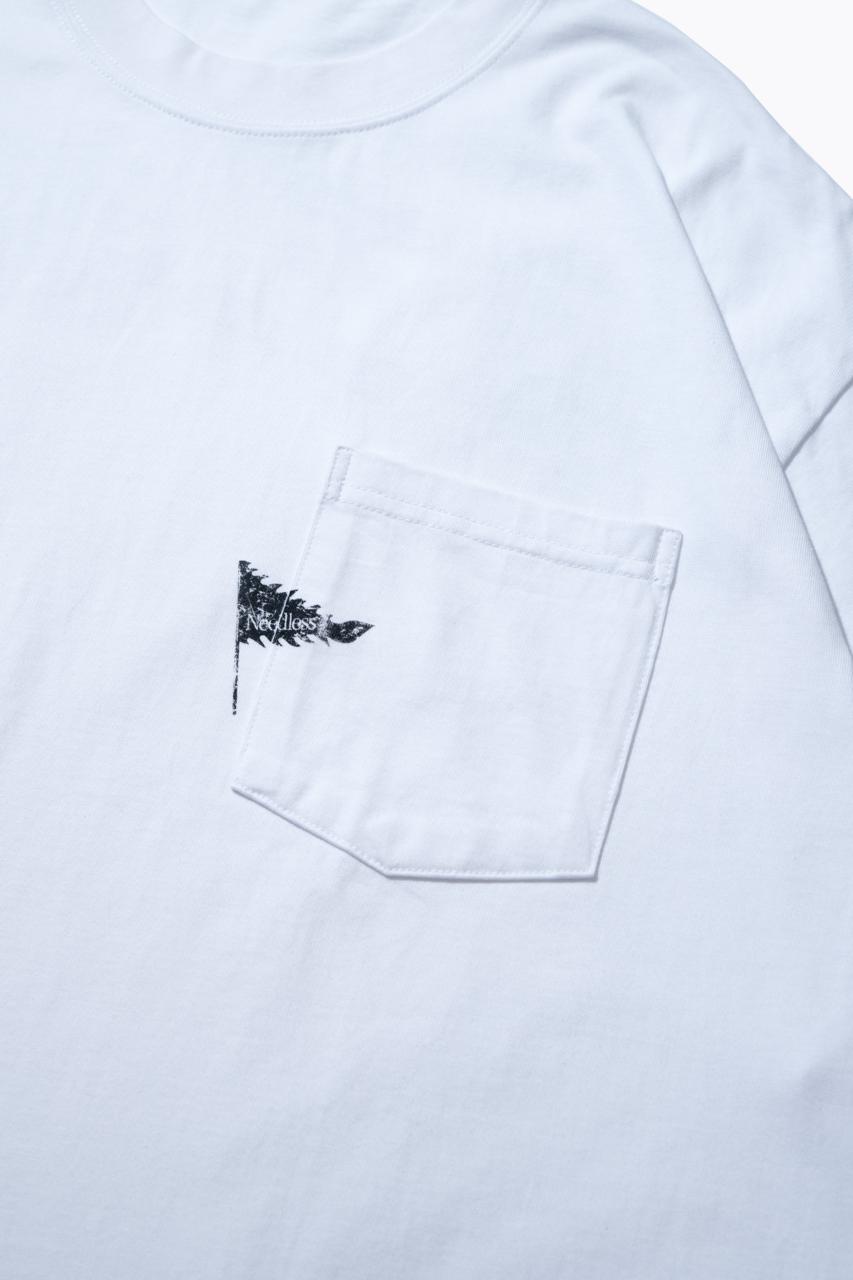 NEEDLESS 獅王無用 SS26 SIGNATURE POCKET TEE I WHITE